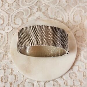 Elegant Silver Mesh Bracelet